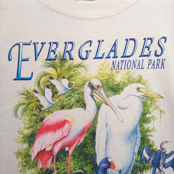 Vintage Everglades National Park Short Sleeve T-Shirt Cotton Tee Size Small - Picture 5 of 11